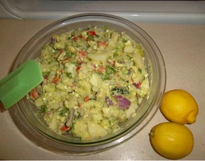 Finished Crunchy Cucumber Potato Salad