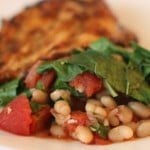 chard and beans