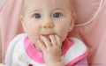 baby eating food