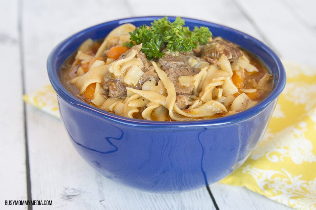 Crock Pot Beef Noodle Soup